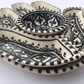 Hamsa Tunisian Ceramic White W/Black