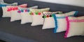 Pillows Tunisian Cream Neon Pom 16x16
