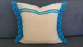 Pillows Tunisian Cream Neon Pom 16x16