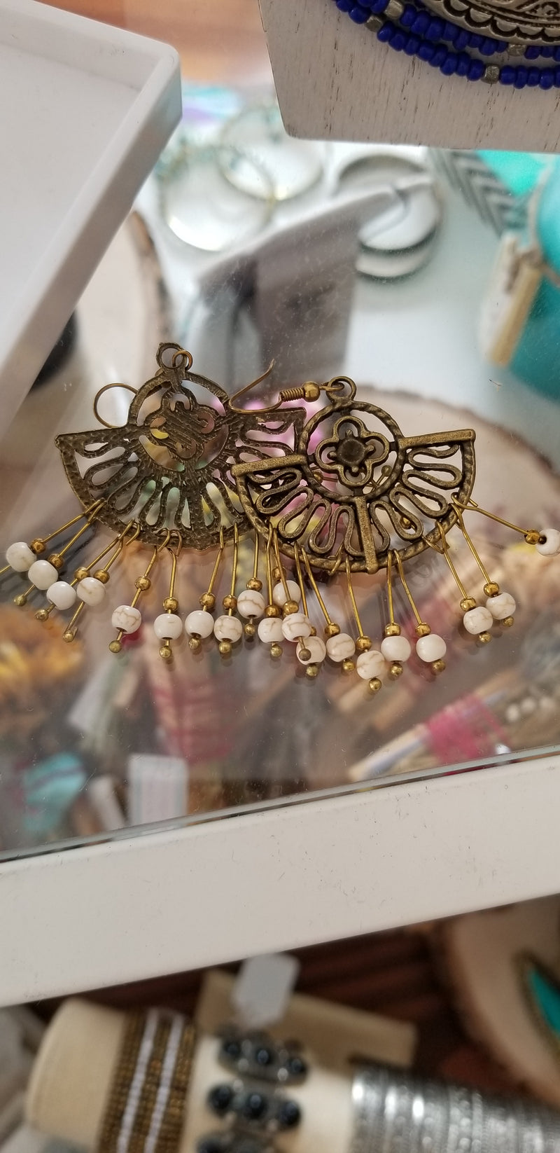 Earrings Antique Beaded