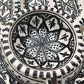 Hamsa Tunisian Ceramic White W/Black