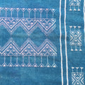 Rug Tunisian Tribal print blue