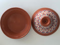 Tagine Tunisian Clay Cooking w/Red Accents